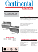 Continental Refrigerator SW72-12 Specification Sheet