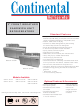 Continental Refrigerator SW72-12-FB Specification Sheet