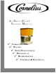 Cornelius 15 Gallon Single-Flavor Visual Display Dispenser J15 Training Manual