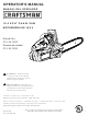 Craftsman MOTOSIERRA 315.3413 Manual Del Operador