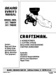 Craftsman 247.799890 Owner's Manual