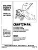 Craftsman Sears 247.79595 Owner's Manual