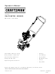 Craftsman 316.2927 Operator's Manual