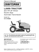 Craftsman LAWN TRACTOR 917.2759 Owner's Manual