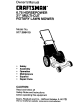 Craftsman ROTARY LAWN MOWER 917.38841 Owner's Manual