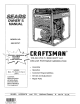 Craftsman DELUXE 580.327071 Owner's Manual