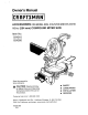 Craftsman 315.2121 Owner's Manual