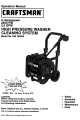 Craftsman 580.768030 Operator's Manual