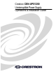 Crestron CEN-UPS1250 Operations & Installation Manual