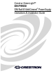 Crestron Green Light DIN-PWS50 Operations & Installation Manual