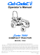 Cub Cadet 7252 Operator's Manual