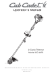 Cub Cadet CC 3075 Operator's Manual