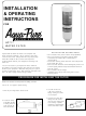 Cuno Aqua-Pure AP717 Installation And Operating Instructions