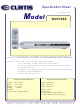Curtis DVD1066 Specification Sheet