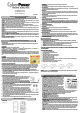 CyberPower AVR CP100PFCLCD User Manual