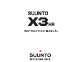Suunto Wristop Computer Suunto X3HR Instruction Manual