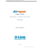 D-Link AirSpot DSA-3200 User Manual