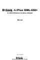 D-Link AirPlus DWL-650+ Manual