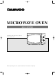 Daewoo KOG-3C675S Operating Instructions Manual