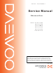 Daewoo KOR-631G0A Service Manual