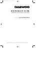 Daewoo KOR-63DB/63FB Operating Instructions Manual
