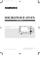 Daewoo KOR-63RA Operating Instructions & Cook Book