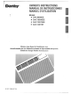 Danby DAC12078EE Owner's Instructions Manual