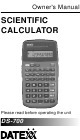 Datexx DS-700 Owner's Manual