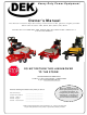 DEK 36B Owner's Manual