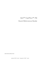 Dell OptiPlex FN389 Quick Reference Manual