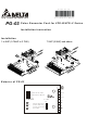 Delta Electronics Pulse Generator Card PG-03 Installation Instruction