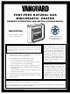 Vanguard VMH3000TNA Owner's Operation And Installation Manual