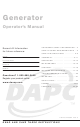 DeVilbiss D25572 Operator's Manual