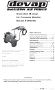 DeVillbiss Air Power Company Devap A16091 Operation Manual