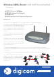 Digicom VoiceGATE Plus Wireless ADSL Router Specification Sheet