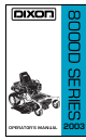 Dixon 8000D Series Operator's Manual