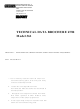 Dixon TECHNICAL DATA BROCHURE ZTR 361 Technical Data Brochure