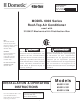 Dometic 600312.331 Installation And Operating Instructions Manual