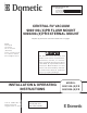 Dometic 9093100-(X)PR Installation And Operating Instructions Manual