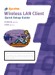 Dynalink Wireless LAN Client PCMCIA WLC030 Quick Setup Manual