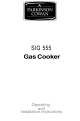 Parkinson Cowan SIG 555 Operating And Installation Instructions