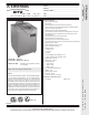 Electrolux Dito 660080 Specification Sheet