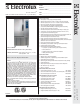 Electrolux Air-O-Chill 726952 Specification Sheet