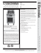 Electrolux 584105 Specification Sheet