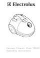 Electrolux iCute Z209 Operating Instructions Manual