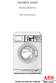 AEG Electrolux LAVAMAT 62825 User Information