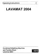AEG LAVAMAT 2004 Operating Instructions Manual