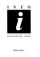 Electrolux U03266 EW 1230F Installation Instructions Manual