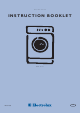 Electrolux aqualux EWD 1214 I Instruction Booklet