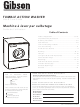 Gibson 134032900A Use And Care Manual